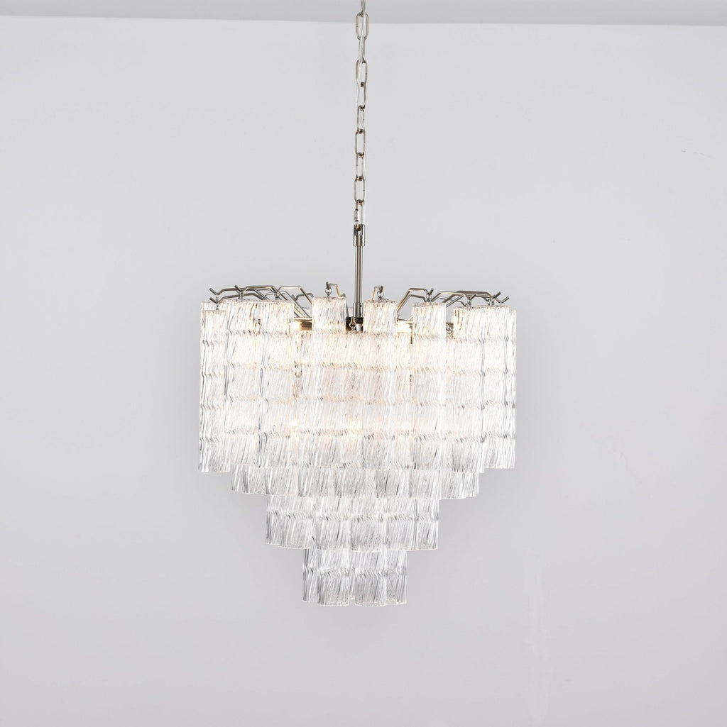 Aurora Lustre Murano Verre Étagé Cascadant Vagues - Neutralighting
