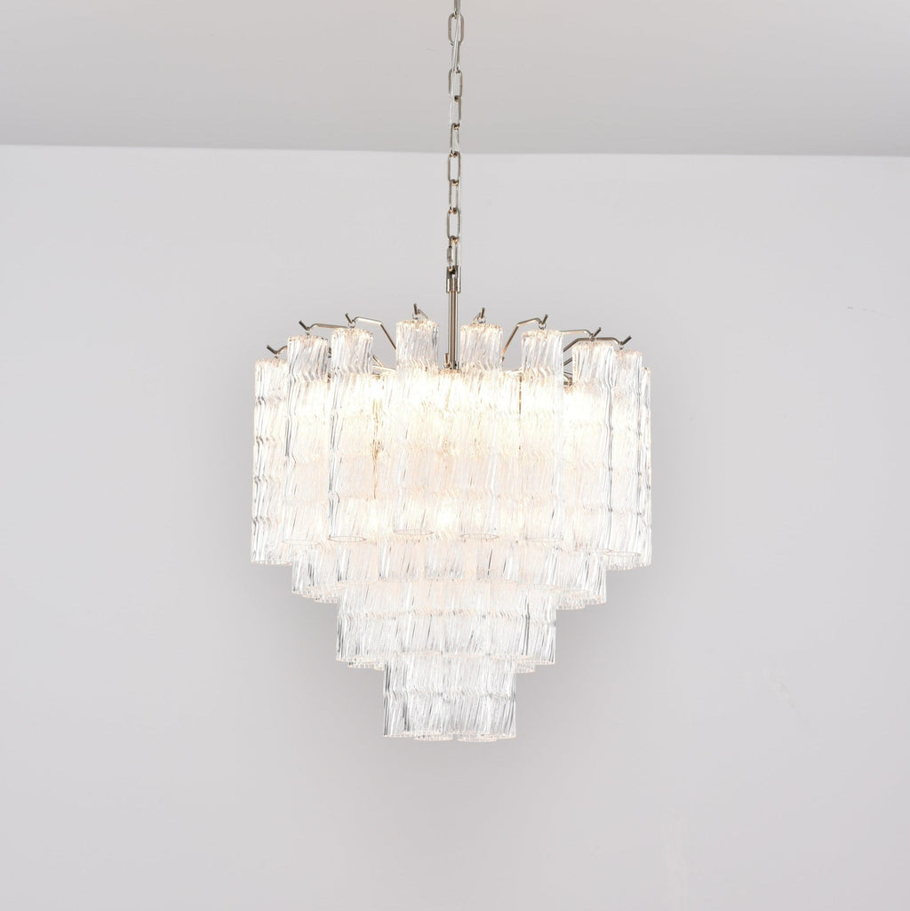 Aurora Lustre Murano Verre Étagé Cascadant Vagues - Neutralighting