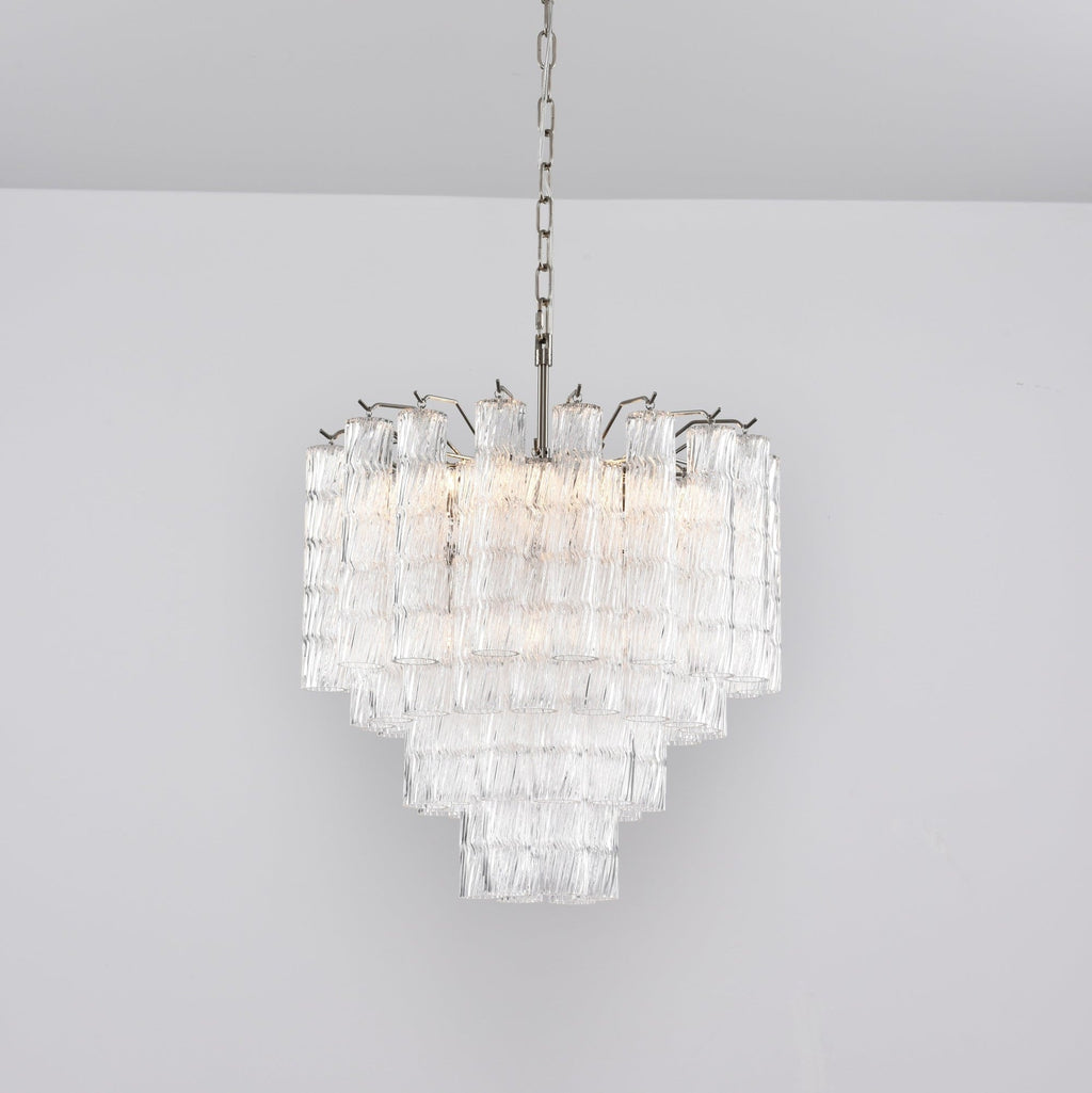 Aurora Lustre Murano Verre Étagé Cascadant Vagues - Neutralighting