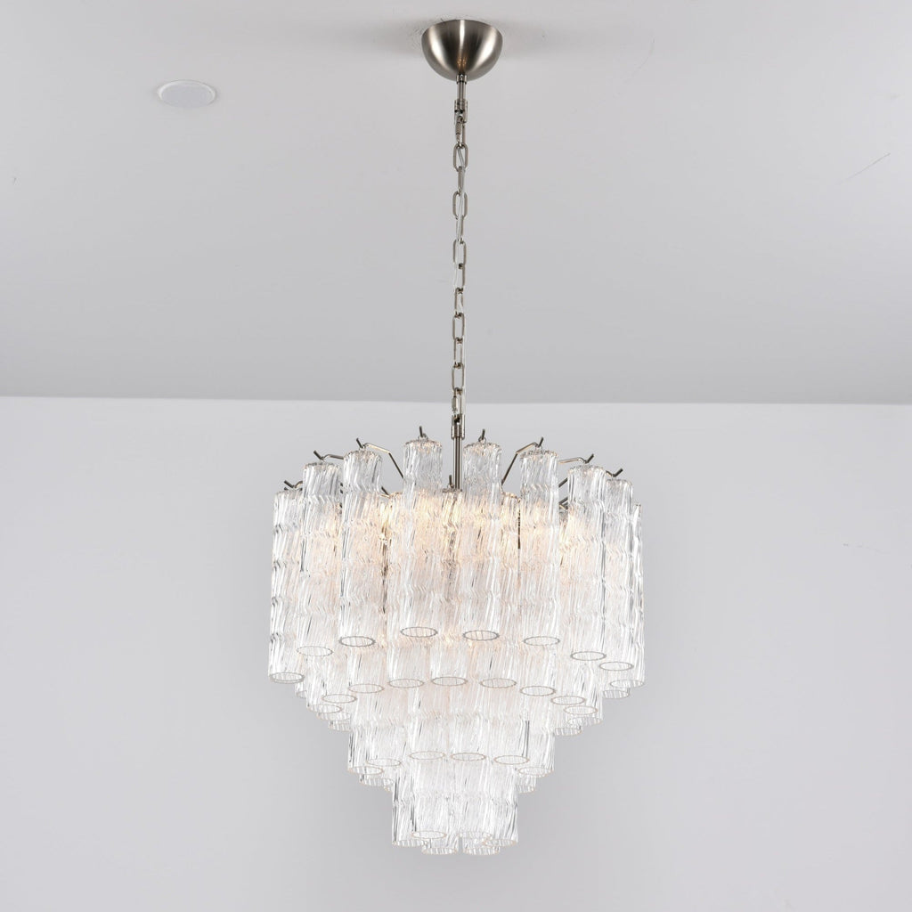 Aurora Lustre Murano Verre Étagé Cascadant Vagues - Neutralighting