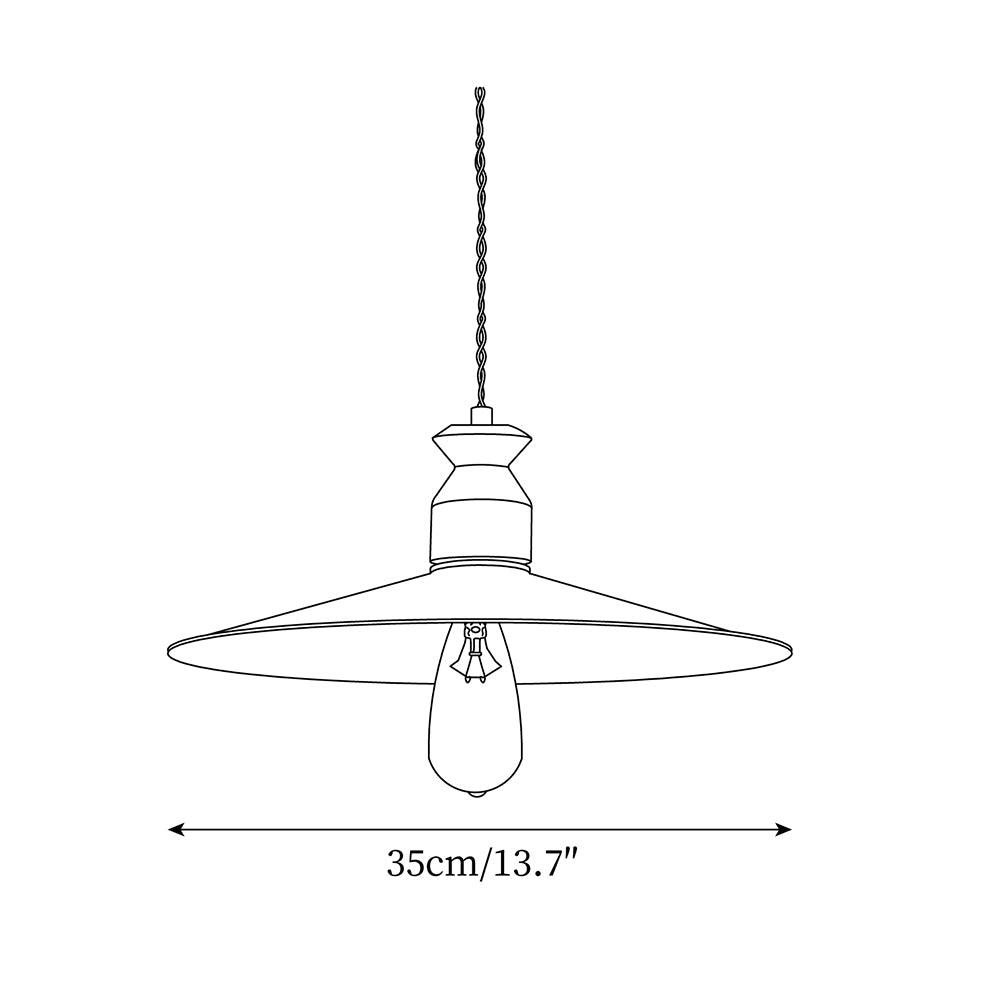 Virelli Lampe Pendante Abat-jour En Laiton Découpé Bois De Noyer Vintage - Neutralighting