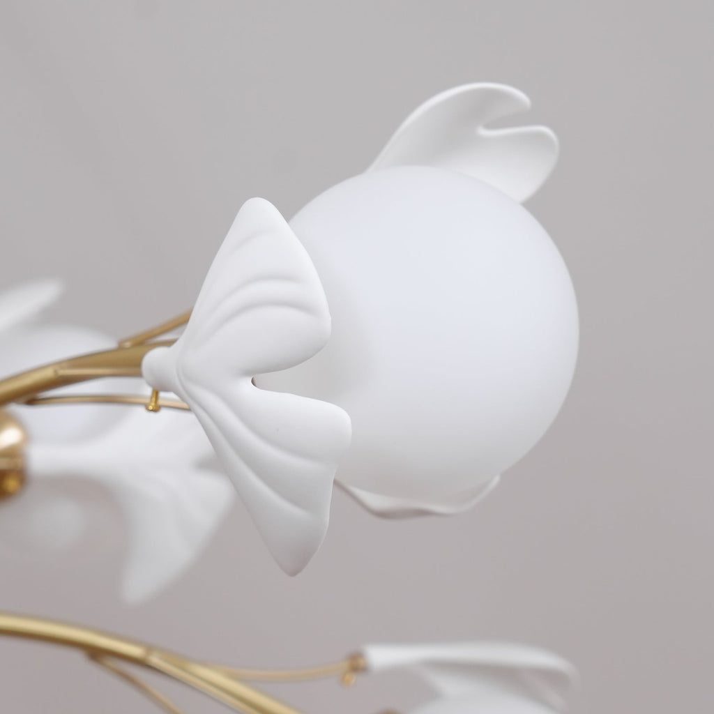 Gleam Chandelier en Verre Feuille de Ginkgo - Neutralighting
