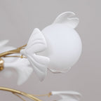 Gleam Chandelier en Verre Feuille de Ginkgo - Neutralighting