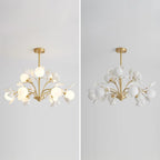 Gleam Chandelier en Verre Feuille de Ginkgo - Neutralighting