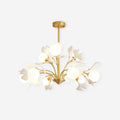Gleam Chandelier en Verre Feuille de Ginkgo - Neutralighting