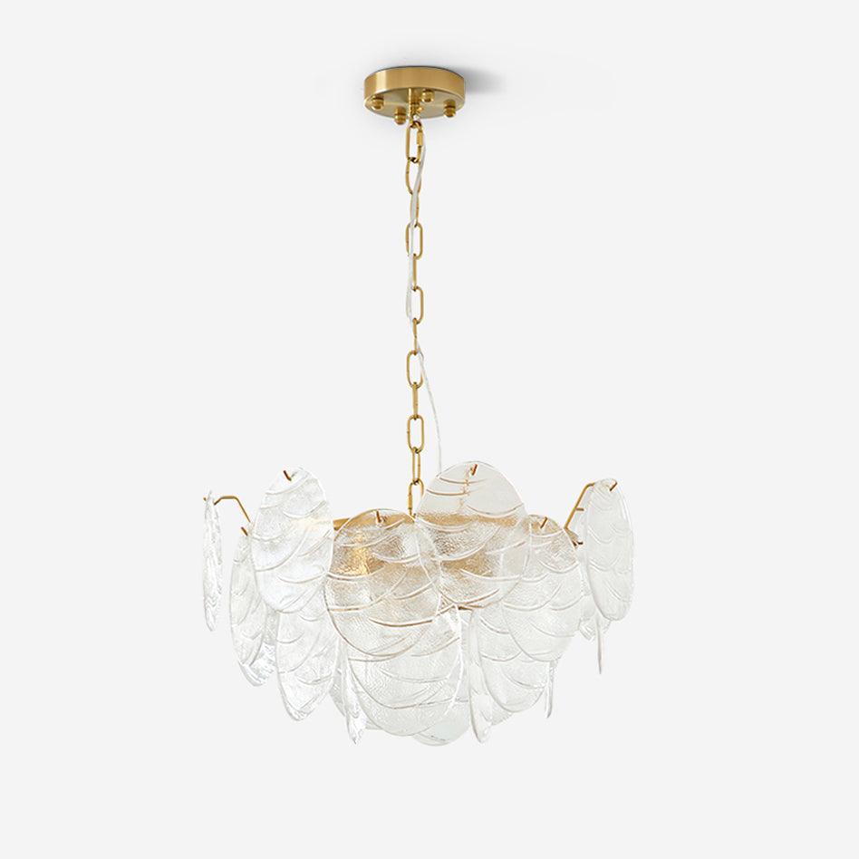 Leaf Lustre Vintage Élégant en Verre - Neutralighting