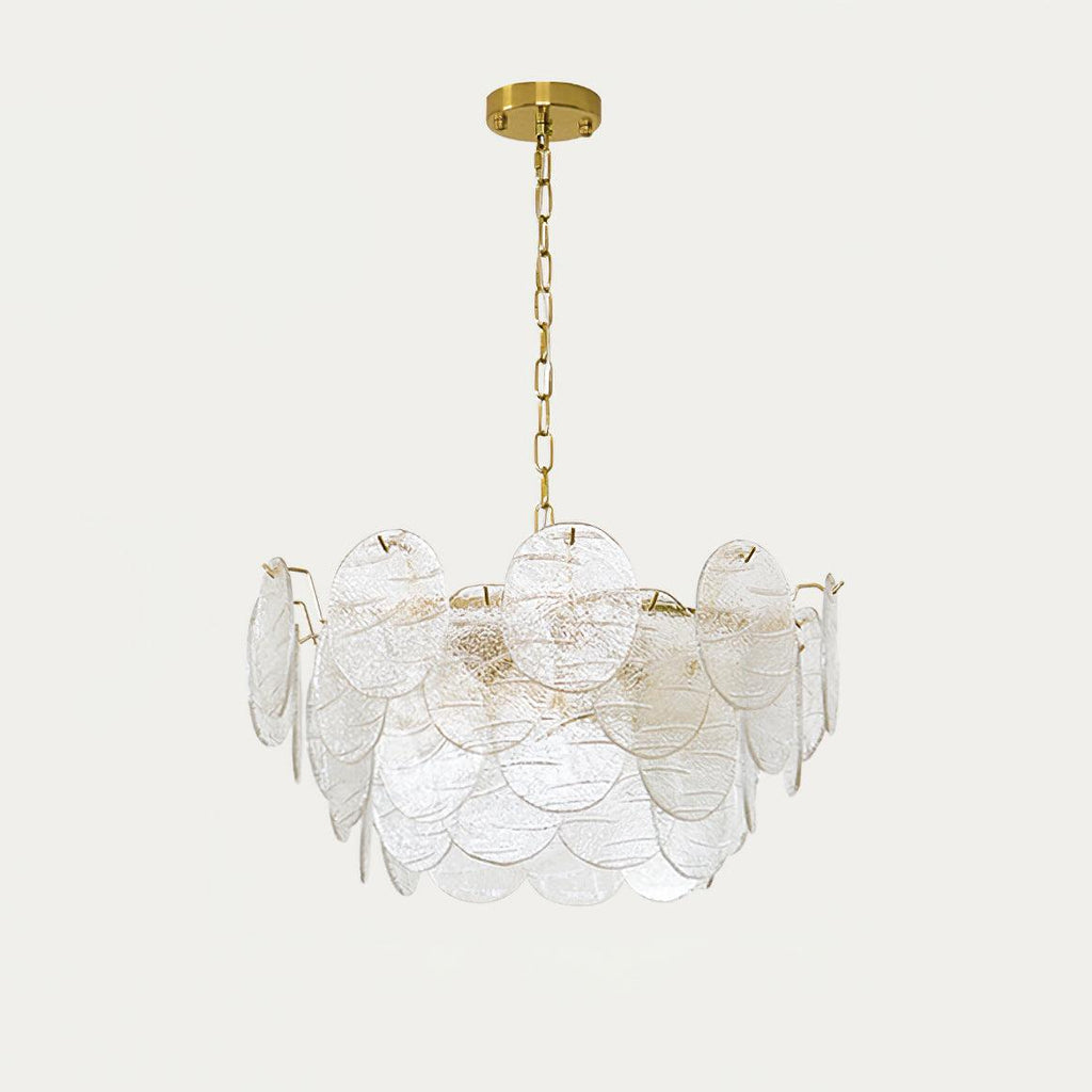 Leaf Lustre Vintage Élégant en Verre - Neutralighting