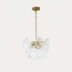 Lustrous Chandelier Victorien en Verre Finition Dorée - Neutralighting