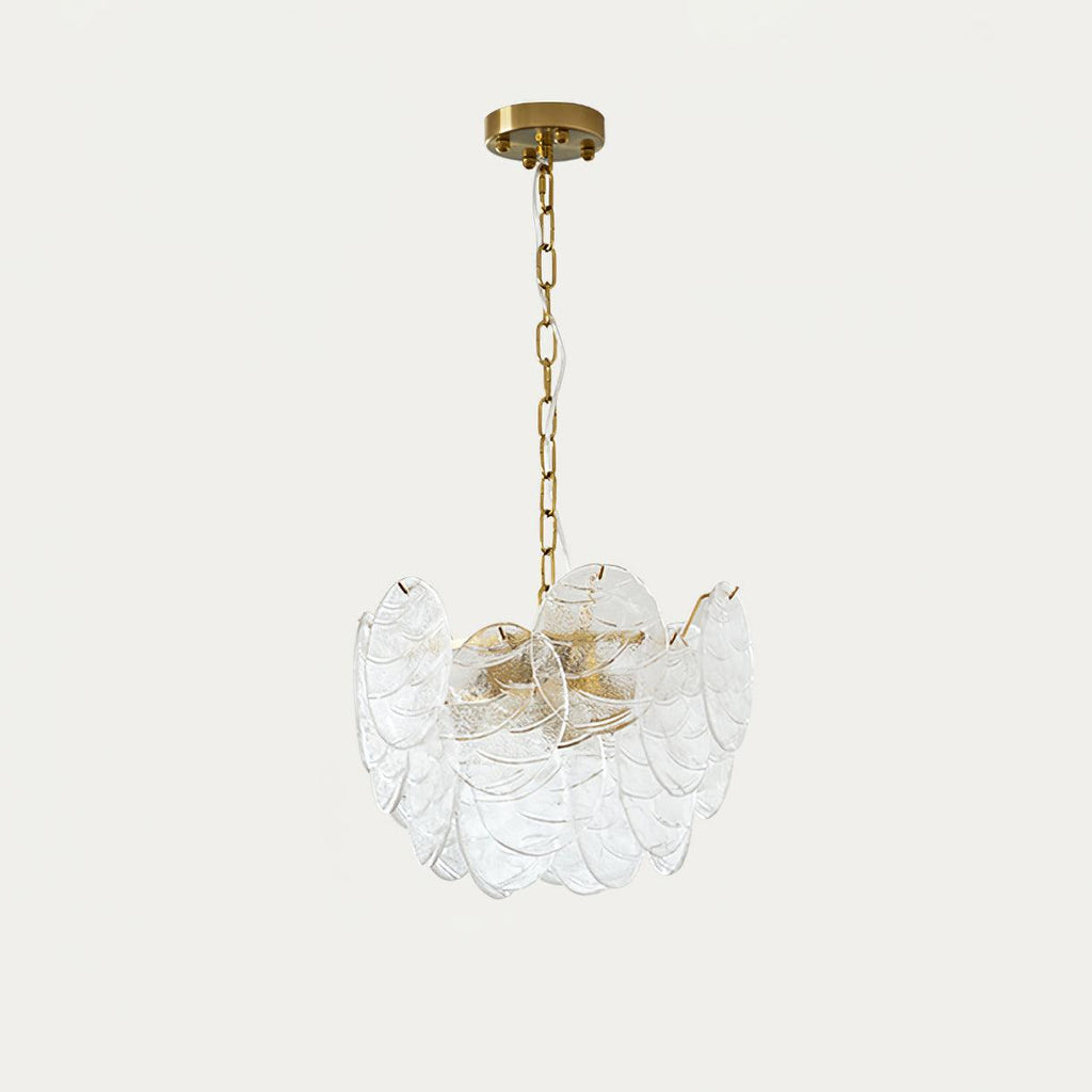 Leaf Lustre Vintage Élégant en Verre - Neutralighting