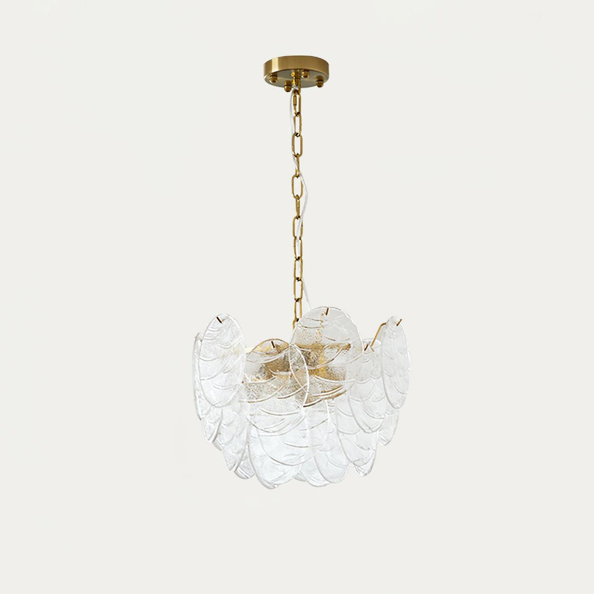 Leaf Lustre Vintage Élégant en Verre - Neutralighting