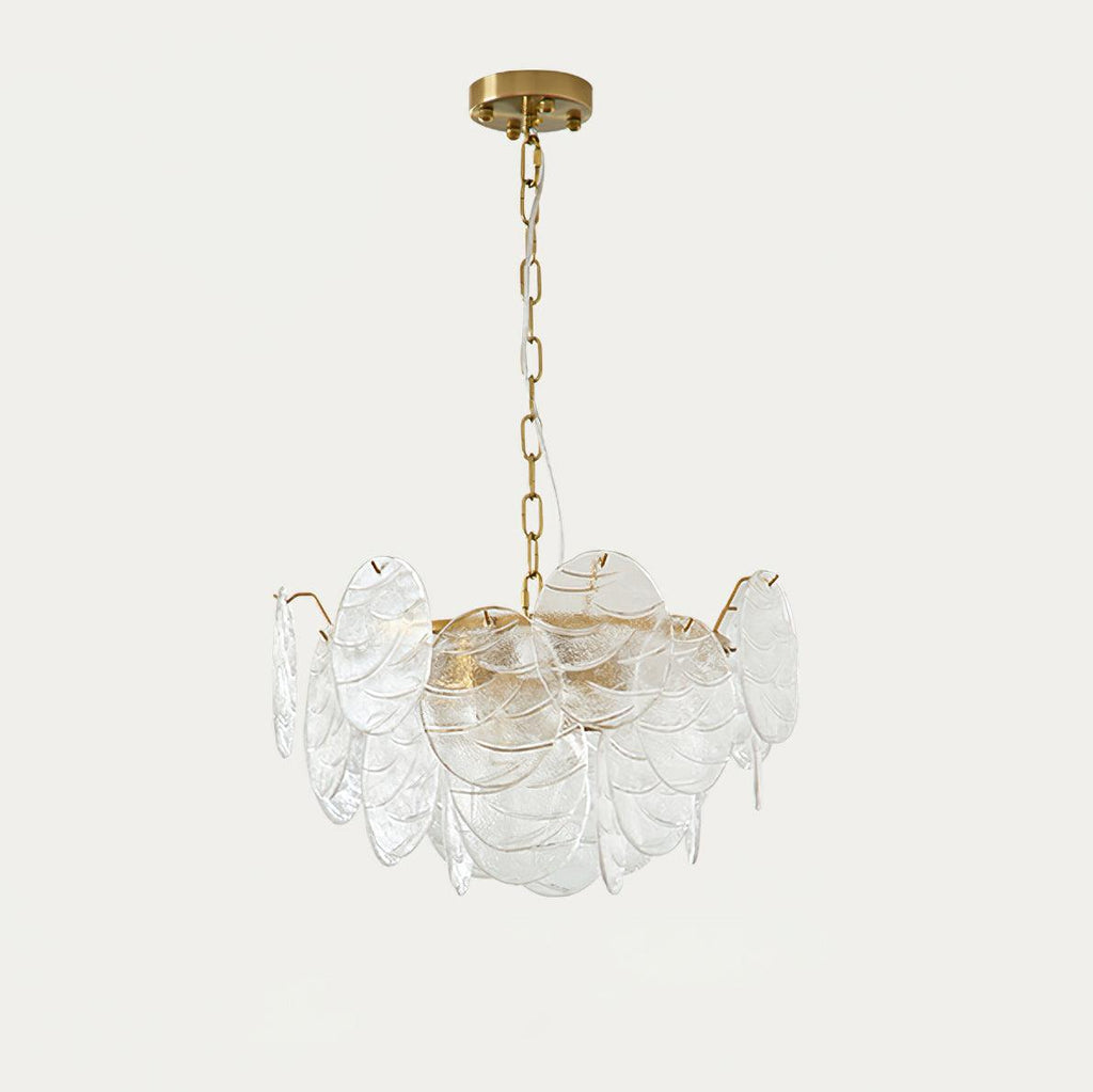 Leaf Lustre Vintage Élégant en Verre - Neutralighting