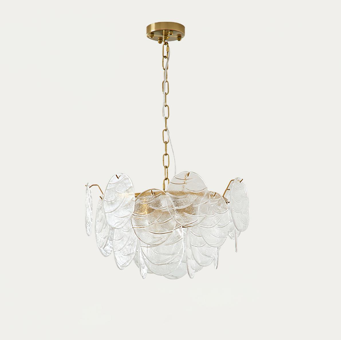 Leaf Lustre Vintage Élégant en Verre - Neutralighting