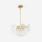 Lustrous Chandelier Victorien en Verre Finition Dorée - Neutralighting