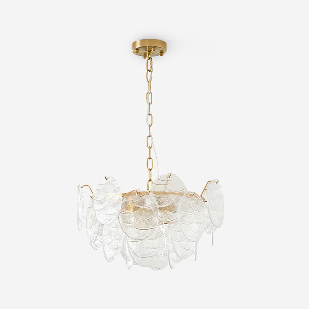 Leaf Lustre Vintage Élégant en Verre - Neutralighting