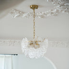 Lustrous Chandelier Victorien en Verre Finition Dorée - Neutralighting