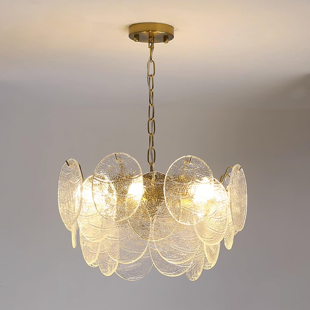 Leaf Lustre Vintage Élégant en Verre - Neutralighting