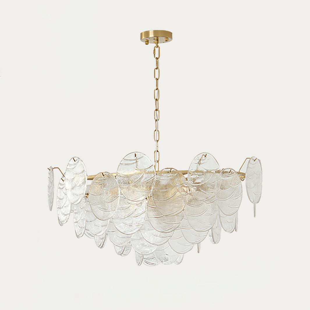 Leaf Lustre Vintage Élégant en Verre - Neutralighting