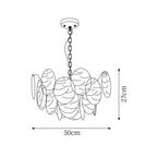 Lustrous Chandelier Victorien en Verre Finition Dorée - Neutralighting