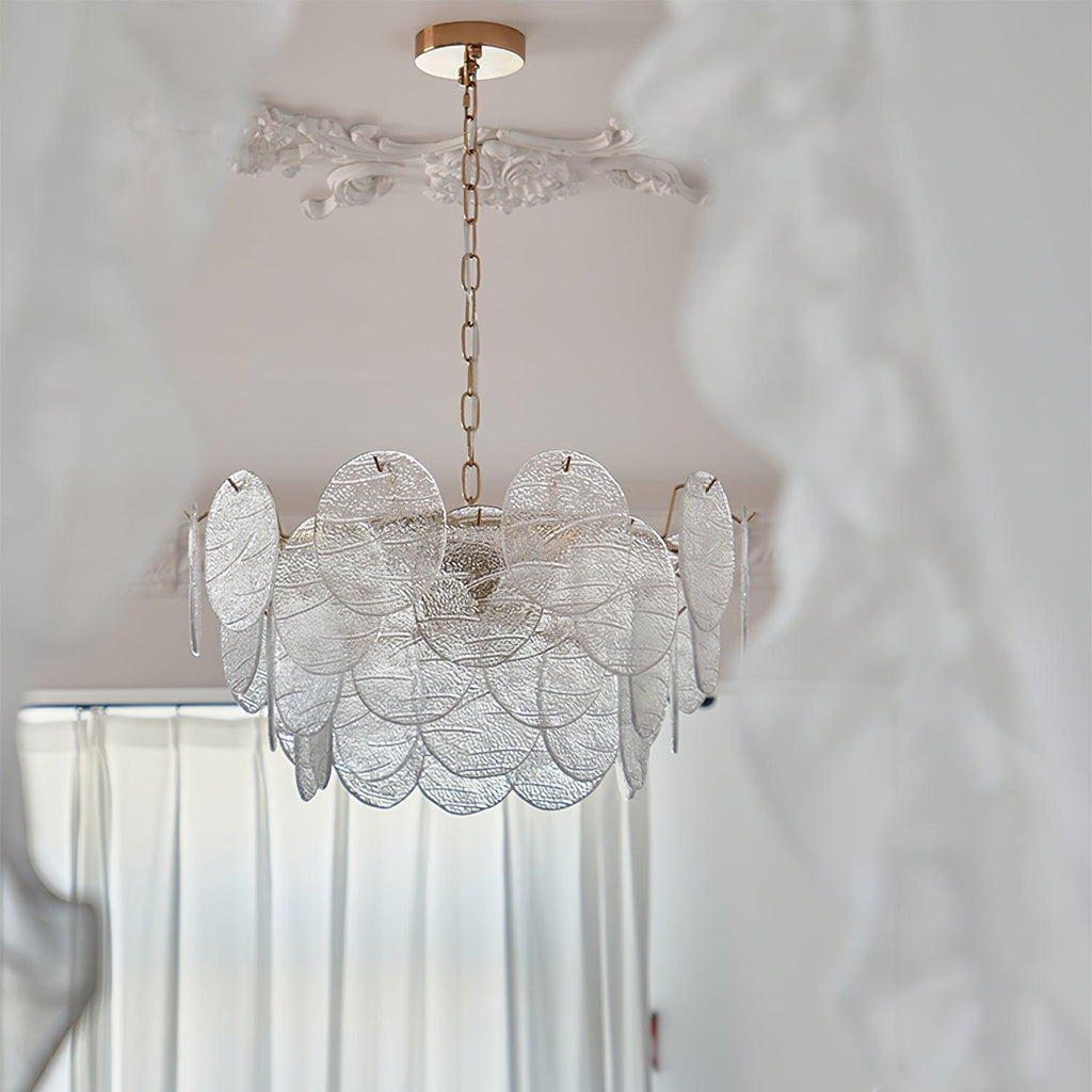 Leaf Lustre Vintage Élégant en Verre - Neutralighting