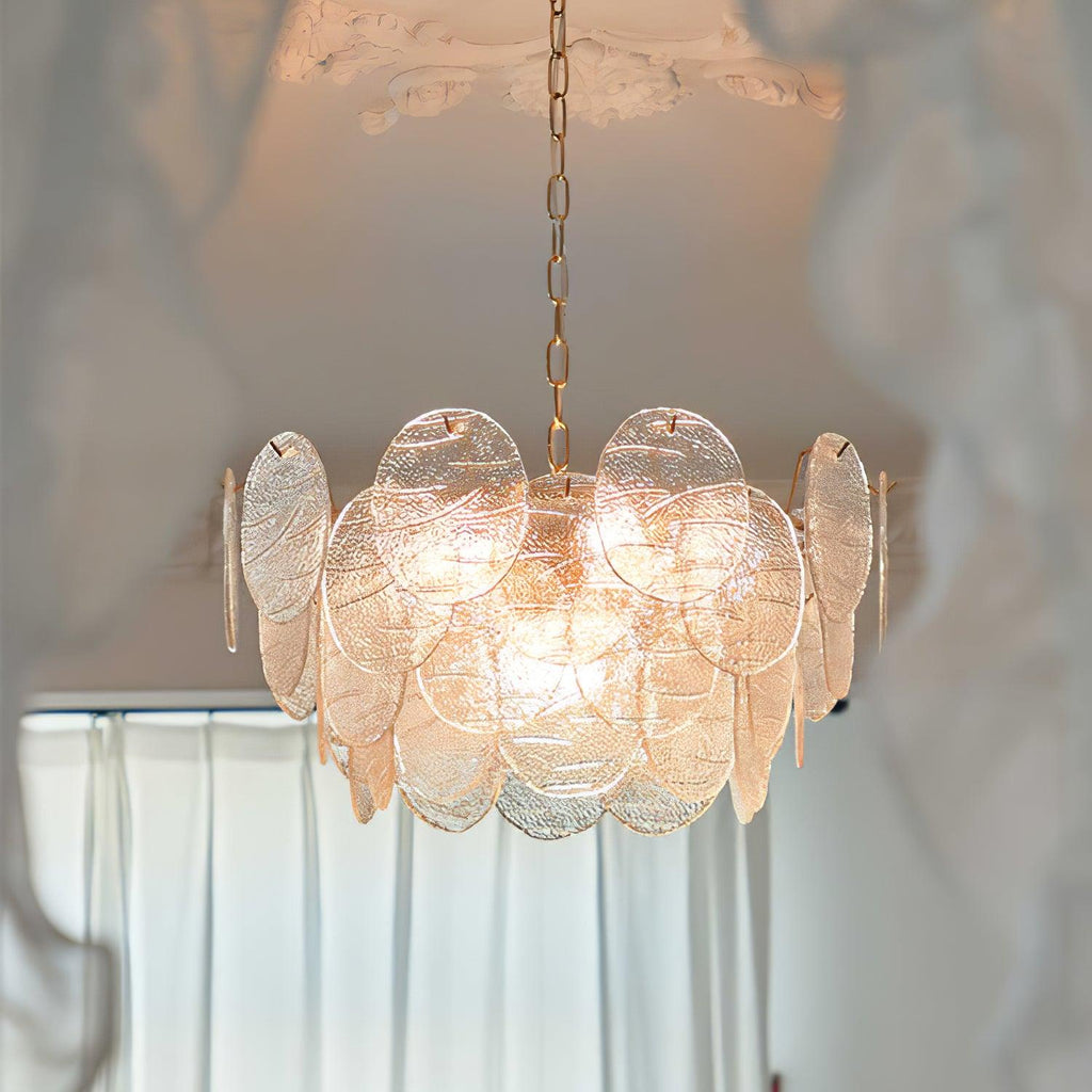 Leaf Lustre Vintage Élégant en Verre - Neutralighting