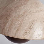 Ritta Lampe Pendentive en Travertin et Bois - Neutralighting