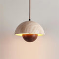 Ritta Lampe Pendentive en Travertin et Bois - Neutralighting