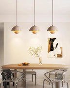 Ritta Lampe Pendentive en Travertin et Bois - Neutralighting