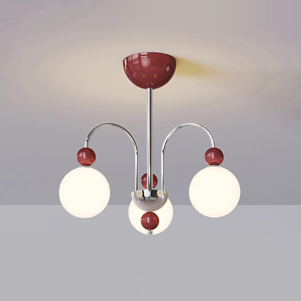 Vierra Lustra Lustre Carisa Rouge Vert Moderne - Neutralighting