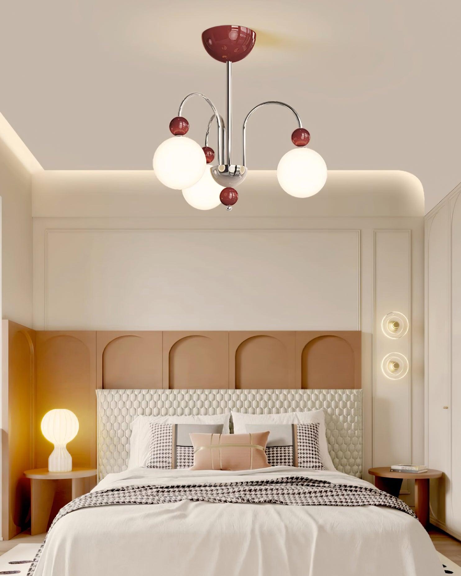 Vierra Lustra Lustre Carisa Rouge Vert Moderne - Neutralighting