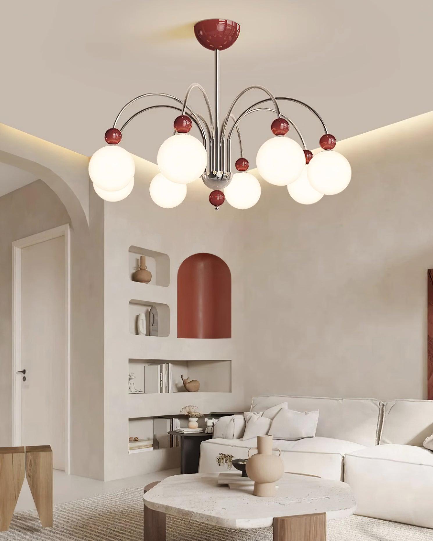 Vierra Lustra Lustre Carisa Rouge Vert Moderne - Neutralighting