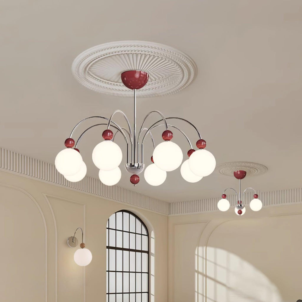 Vierra Lustra Lustre Carisa Rouge Vert Moderne - Neutralighting