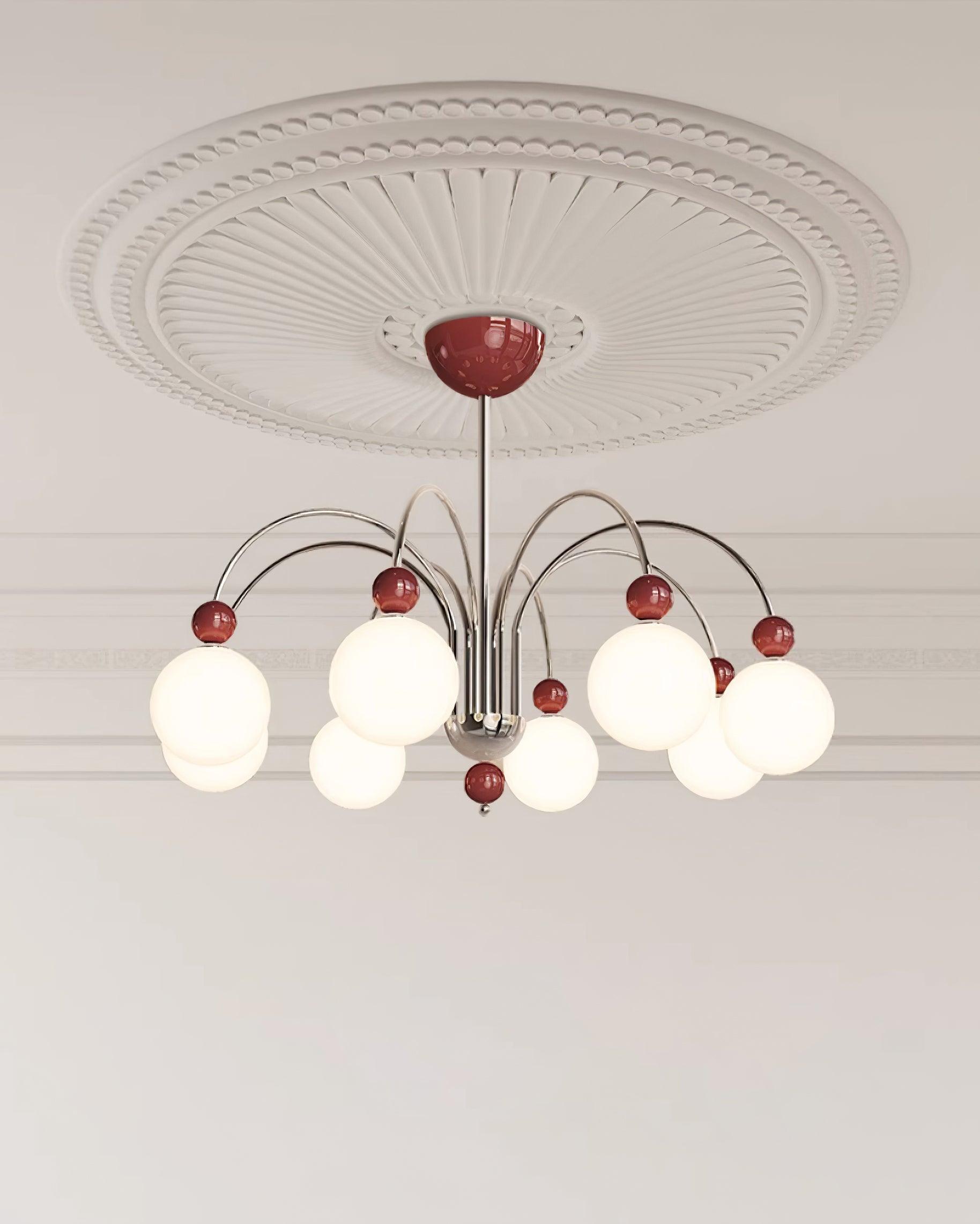 Vierra Lustra Lustre Carisa Rouge Vert Moderne - Neutralighting