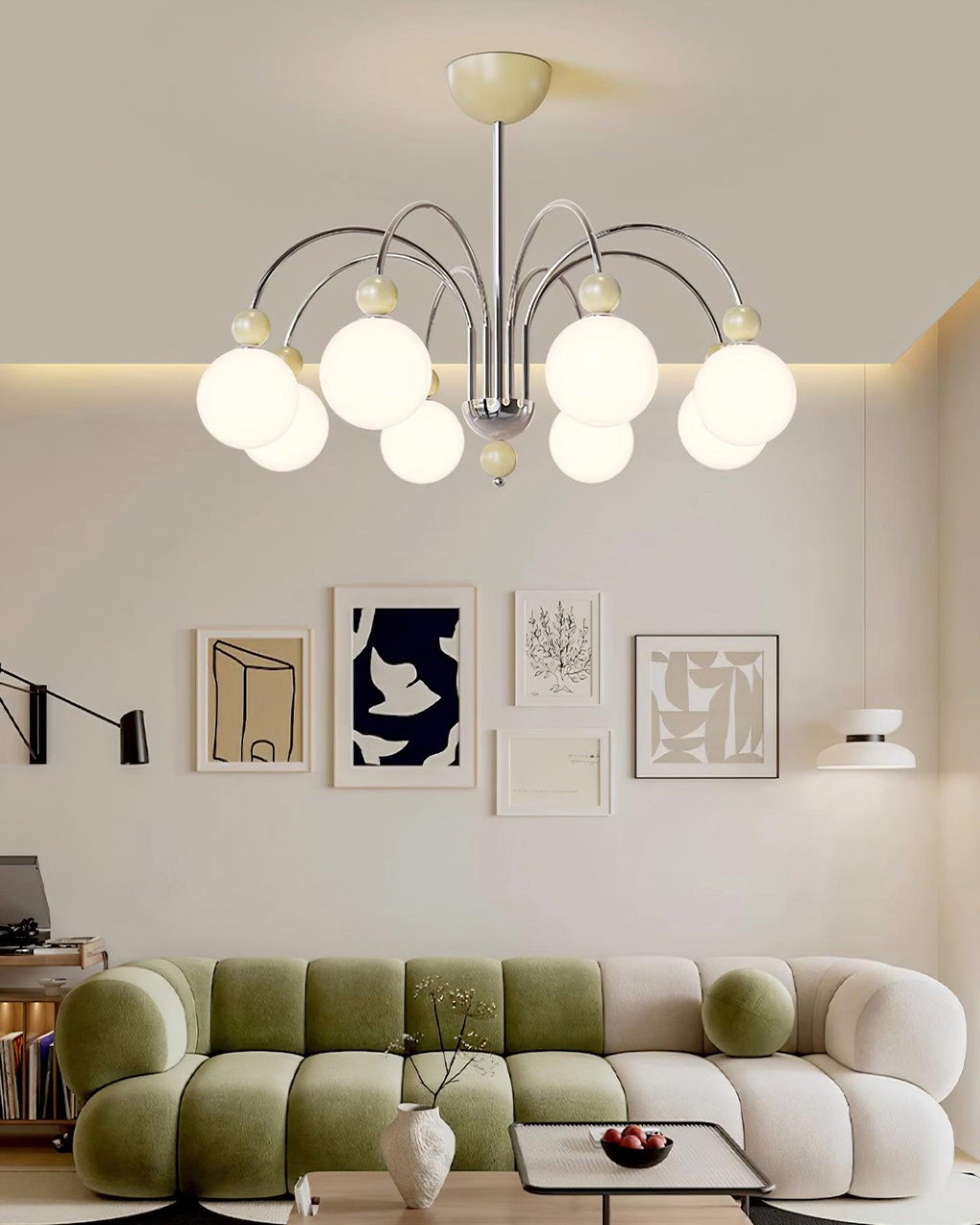Vierra Lustra Lustre Carisa Rouge Vert Moderne - Neutralighting