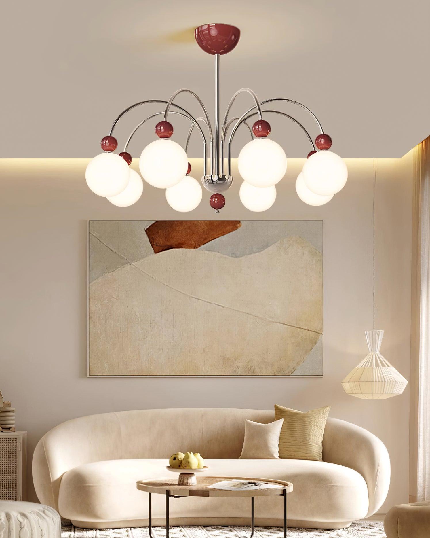 Vierra Lustra Lustre Carisa Rouge Vert Moderne - Neutralighting
