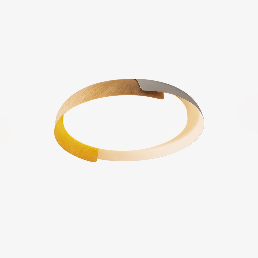 Solara Plafonnier Rond Acrylique Bois Doux Minimaliste - Neutralighting