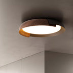 Solara Plafonnier Rond Acrylique Bois Doux Minimaliste - Neutralighting