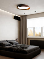 Solara Plafonnier Rond Acrylique Bois Doux Minimaliste - Neutralighting