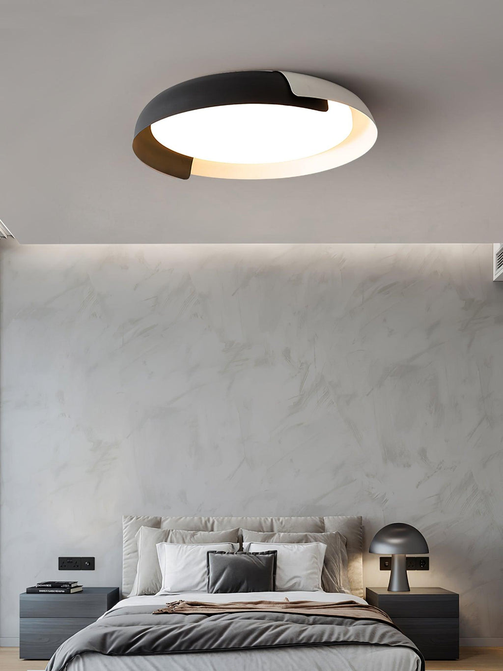 Solara Plafonnier Rond Acrylique Bois Doux Minimaliste - Neutralighting