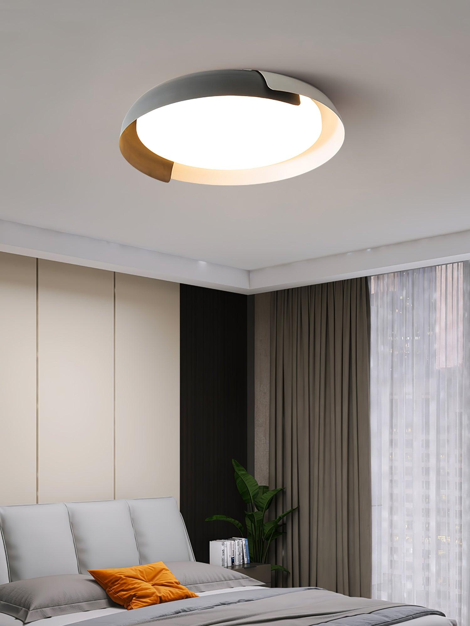 Solara Plafonnier Rond Acrylique Bois Doux Minimaliste - Neutralighting