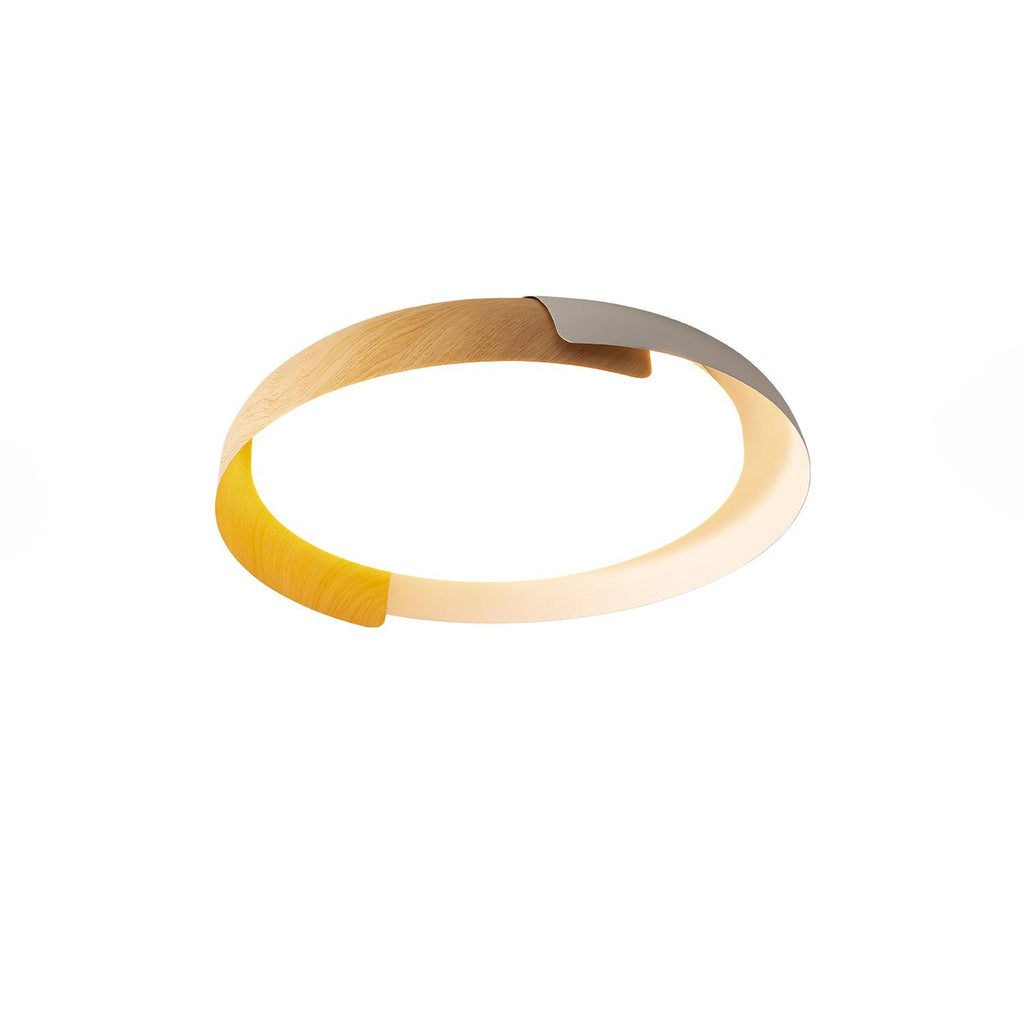 Solara Plafonnier Rond Acrylique Bois Doux Minimaliste - Neutralighting