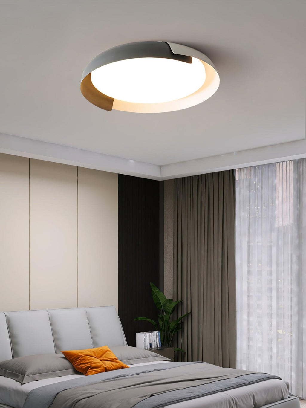 Solara Plafonnier Rond Acrylique Bois Doux Minimaliste - Neutralighting