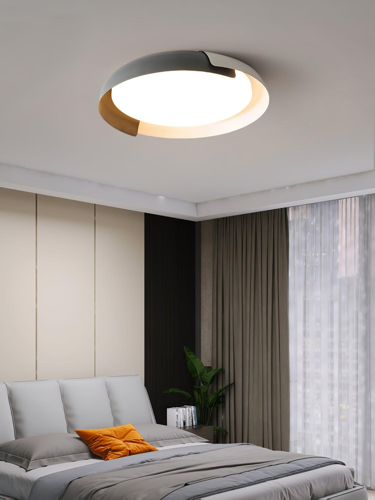 Solara Plafonnier Rond Acrylique Bois Doux Minimaliste - Neutralighting