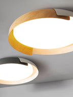 Solara Plafonnier Rond Acrylique Bois Doux Minimaliste - Neutralighting