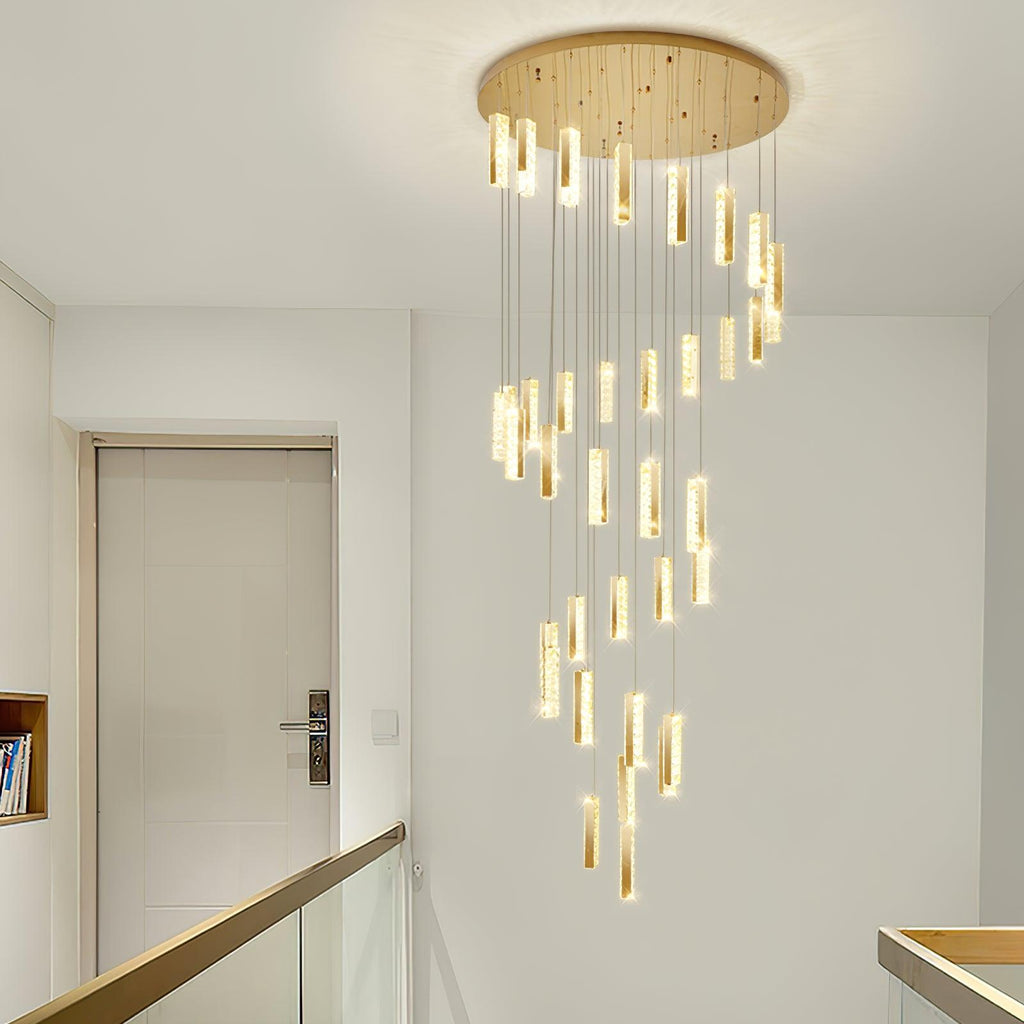 Lustra Lustre Villa Forci Suspension Argentée Moderne - Neutralighting