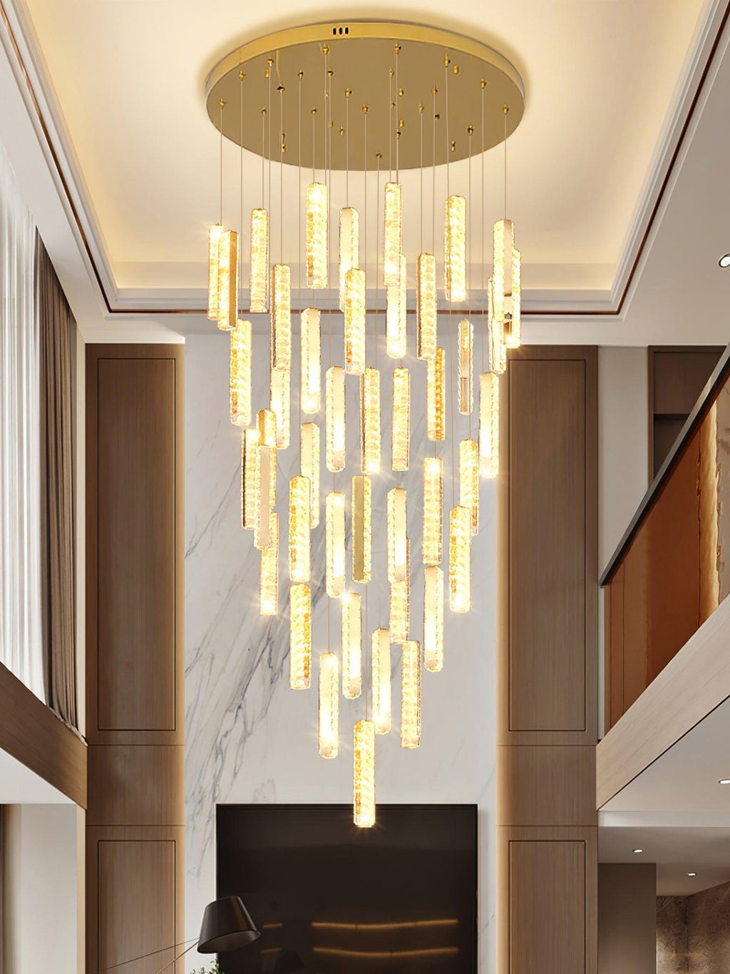Lustra Lustre Villa Forci Suspension Argentée Moderne - Neutralighting