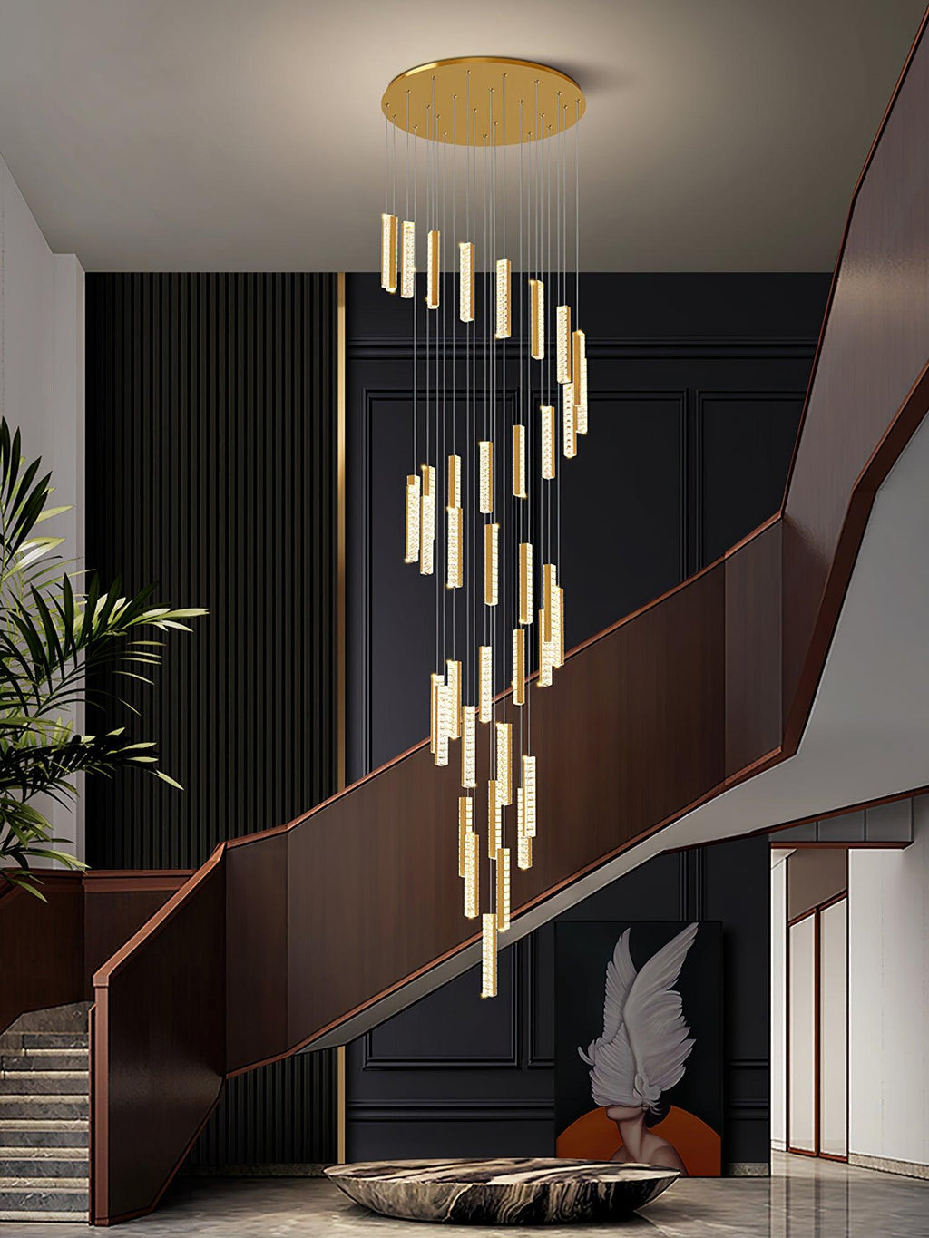 Lustra Lustre Villa Forci Suspension Argentée Moderne - Neutralighting