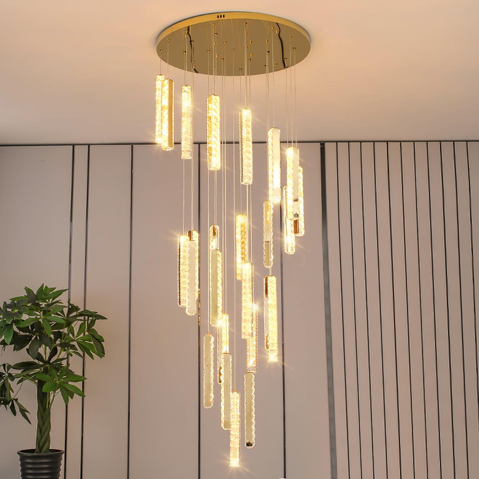 Lustra Lustre Villa Forci Suspension Argentée Moderne - Neutralighting
