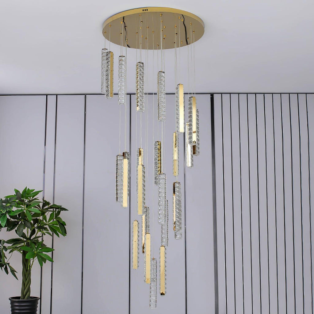 Lustra Lustre Villa Forci Suspension Argentée Moderne - Neutralighting