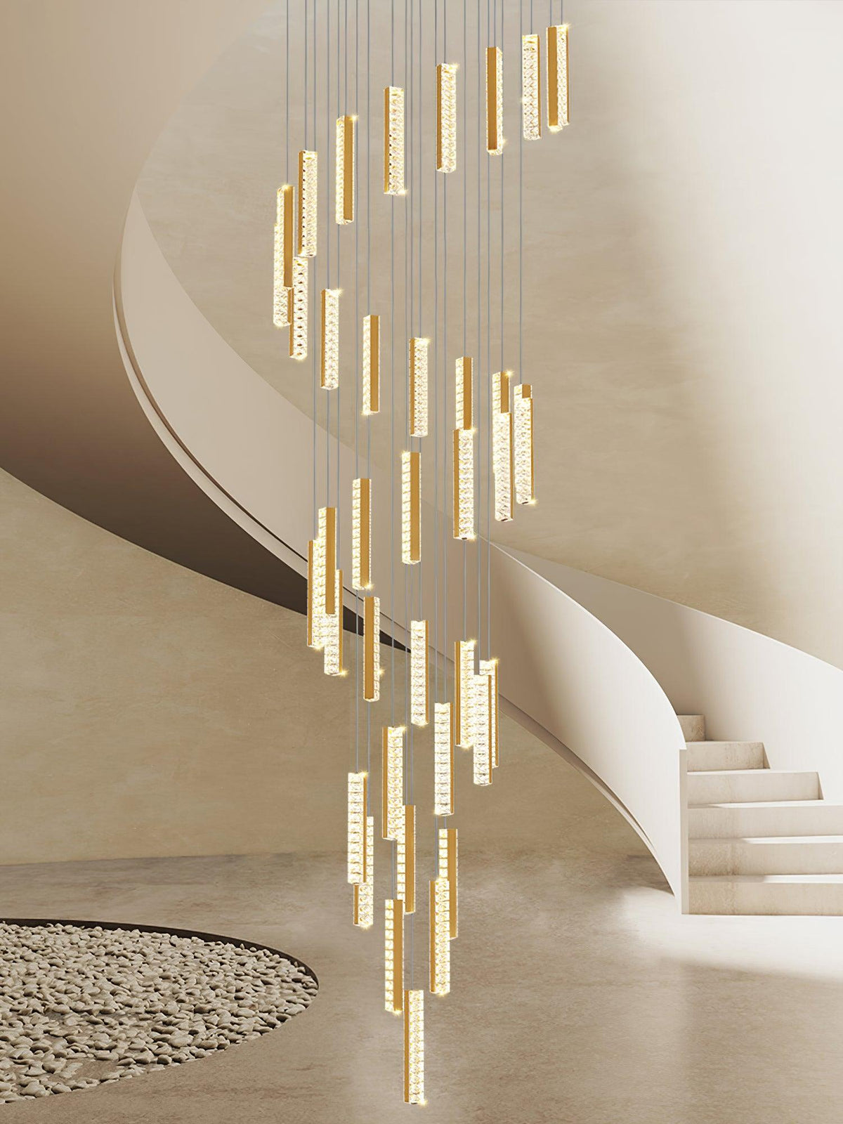 Lustra Lustre Villa Forci Suspension Argentée Moderne - Neutralighting