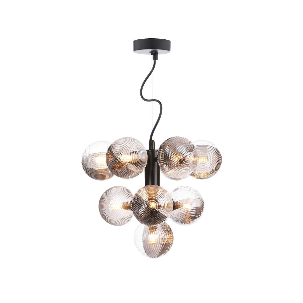 Alnorel Lustre Métal Verre Créativité Individuelle 10 Lumières - Neutralighting